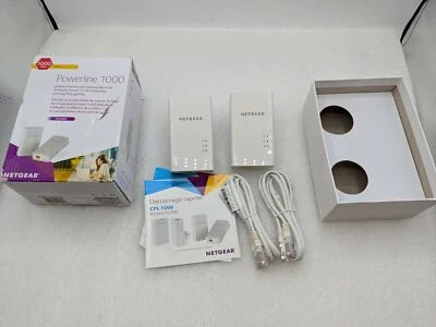 NETGEAR Powerline 1000 (Two Powerline 1000 Adapters) Network Extender White - Image 1 of 4