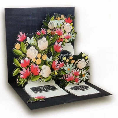 MOTHER'S DAY Pop-Up Card, "Mason Jars" Art by Hillary Henslee — Up With Paper - Image 1 of 4