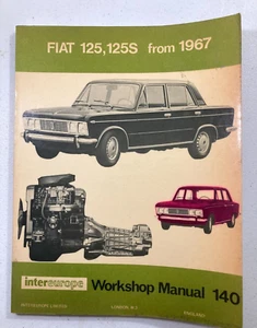 FIAT 125, 125S from 1967 - Workshop Manual 140 - auto european automobile - Picture 1 of 3