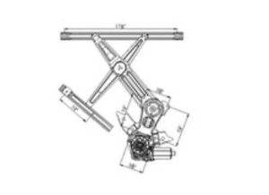DODGE RAM 1500 PICKUP LR Window Regulator Quad Cab, electric L. 06 07 08 - Picture 1 of 1