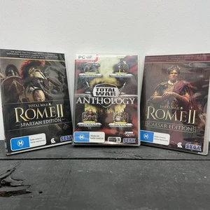 Total War Anthology & Total War Rome 2 Spartan Edition & Caesar Edition VGC - Picture 1 of 21