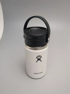 HydroFlask 12 Unzen Weiß Edelstahl Isoliert Cafe Loop Deckel - Bild 1 von 6