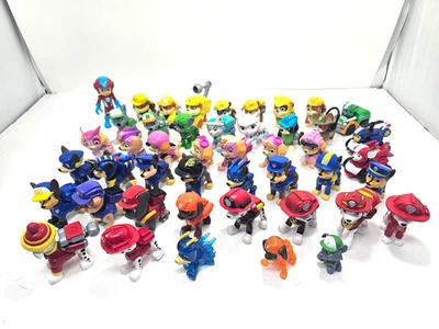 Lot Paw Patrol Figures Rubble Zuma Marshall Chase Skye Rocky - No Duplicates - Image 1 of 4
