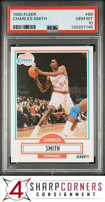 1990 FLEER #89 CHARLES SMITH RC МАШИНКИ ДЛЯ СТРИЖКИ PSA 10 - Изображение 1 из 3
