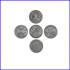 Juego de monedas desafío estoicismo de 5 piezas - medallones recordatorios diarios para mindfulness - Imagen 1 de 8