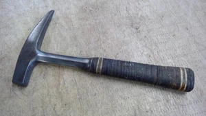 Martillo de albañil de piedra Estwing de colección con mango apilado de cuero geología martillo de roca - Imagen 1 de 14