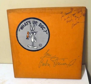 Unique Barbra Streisand Signed What’s Up, Doc? Film Crew Custom Gift LP Box - Picture 1 of 7