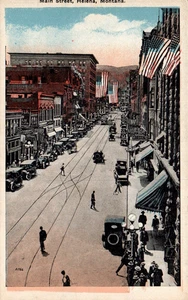 POSTCARD STREET SCENE MAIN STREET HELENA MONTANA - Picture 1 of 2