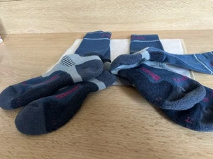 Bridgedale Ladies Socks - 2 Pairs Blue Size 6 - Picture 1 of 12