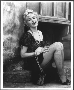 Marilyn Monroe attrice anni 50 foto vintage originale Hollywood glamour 8x10 bianco e nero - Foto 1 di 2