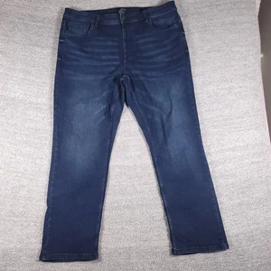 Jeans The Perfect Jean Para Hombre 40x32 Azul Grueso Grueso Elástico Denim Calce Ajustado Whiske - Imagen 1 de 12