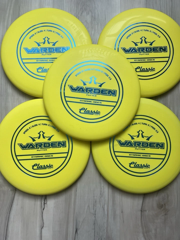 Classic SOFT  Warden DYNAMIC DISCS 174g Lot Set Practice Putter Pack Of 5 - NEW - Image 1 of 1