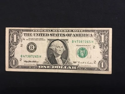 1995 $1 Web Note, Cir / B 47387265 H - Image 1 of 2