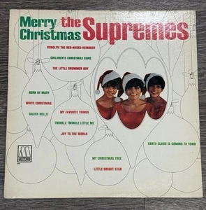 Merry Christmas The Supremes LP Motown Mono Diana Ross 1st Pressing Vinyl Record - Imagen 1 de 6