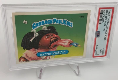 1986 GARBAGE PAIL KIDS Trading Stickers RAZZIN' ROSYLN #194b graded PSA MINT 9 - Image 1 of 4