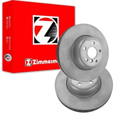 2X ZIMMERMANN Disques de Frein Arrière 345mm Aéré Internement Pour BMW 3 5 6 7 - Photo 1/2