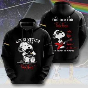 Snoopy X Pink Floyd Live Is Better With 3D Printed Hoodie - Picture 1 of 2