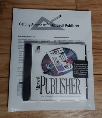 NEW SEALED Microsoft Publisher Version 2.0 (1994) Vintage Software With COA - Image 1 of 2