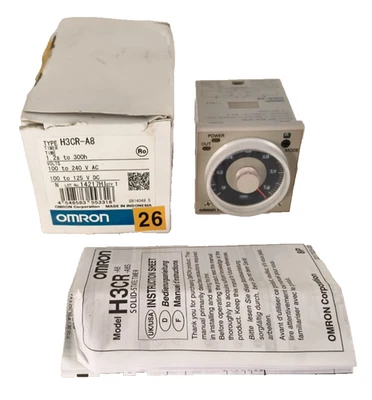 2x OMRON H3CR-A8 SOLID-STATE TIMER *NEW* FAST SHIPPING - Image 1 of 4