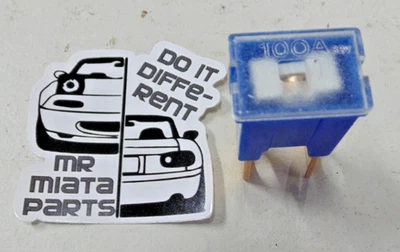 90-05 Mazda Miata 100 Amp Main Fuse Under hood 91 92 93 94 95 96 97 99 00 NA NB✅ - Image 1 of 4