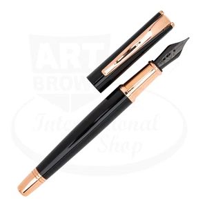 Monteverde Impressa Füllfederhalter schwarz mit Roségold-Finish, MV29863 - Bild 1 von 5