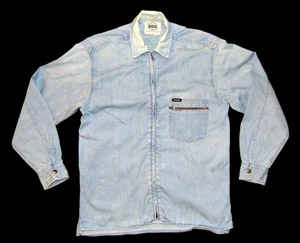 WRANGLER - Camisa/chaqueta vaquera vintage con cremallera para hombre - Pequeña - Chaqueta ajuste regular - Imagen 1 de 5