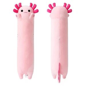 Pink Long Axolotl Plush Pillow Toy Cute Axolotl Stuffed Animal for Girls and ... - Picture 1 of 7