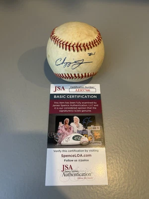 Chipper Jones Signed Baseball Minor League Autograph Inscribed #1 JSA COA Rare - Image 1 of 4