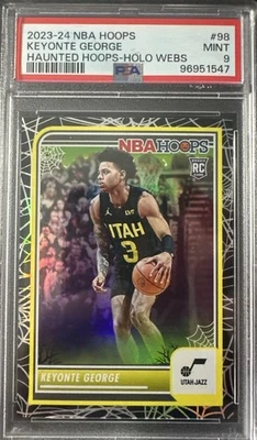 2023-24 Panini Haunted Hoops - Keyonte George #98 Holo Webs (RC) - Image 1 of 2
