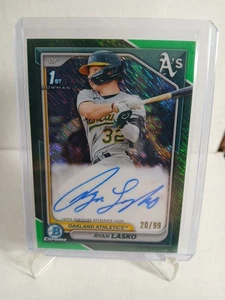 2024 Bowman - Chrome Prospect Autographs Ryan Lasko #CPA-RLAS Green /99 (AU, RC) - Bild 1 von 2
