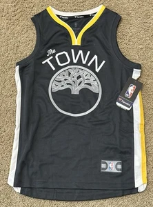 NWT - NBA Golden State Warriors The Town Black Fanatics Replica Jersey Youth S - Picture 1 of 7