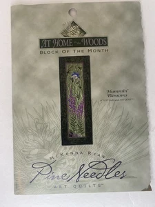 McKenna Ryan At Home In The Woods Quilt Block 11 Hummin' Blossoms 14" x 39" - Picture 1 of 5