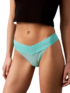 THONG - Calvin Klein WOMEN's Icon Logo Lace  QD5282-332 - Picture 1 of 5