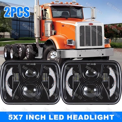 Nuevo faro LED 7x6" 5x7" haz alto/bajo para Peterbilt 365 367 379 386 389 A++ Foto 1 de 4