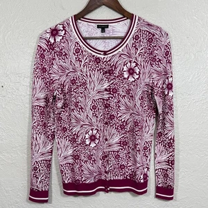Talbots Strickjacke Pullover klein Blumen Garten Landhaus Country Western feminin - Bild 1 von 11