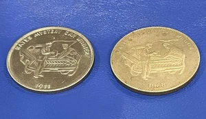 1911 and 1968 Gates Mystery Car Winner Medallions set - Picture 1 of 10