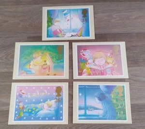 Vintage Grußkarten Set - bunte Illustrationen - 5 einzigartige Designs - Bild 1 von 7