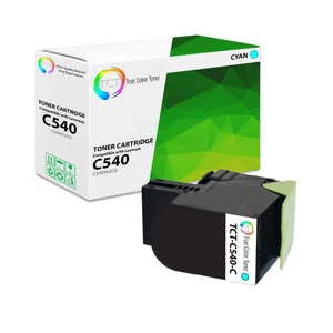 TCT Premium For Lexmark C540H2CG C540 C543 C544 Cyan HY Compatible Toner - Picture 1 of 6