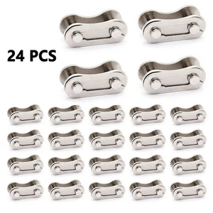 Bike Chain Master Links 24 Pcs Connector Accessories Quick Chain Replacement - Picture 1 of 12