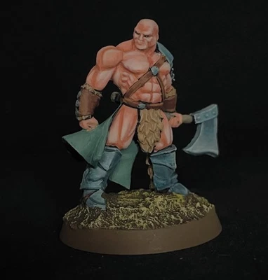 Reaper miniatura pintado bárbaro con hacha D&D Pathfinder RPG B Foto 1 de 3
