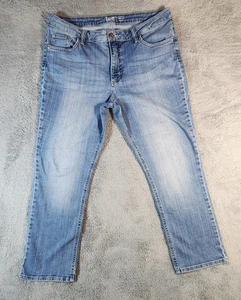 Pantalones de mezclilla Lee para mujer talla 14P azul calce regular pierna recta tiro medio - Imagen 1 de 8
