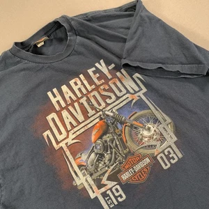 Harley-Davidson Shirt Mens 3XL 2000s Barnett El Paso TX Motorcycle Biker Tee - Picture 1 of 13