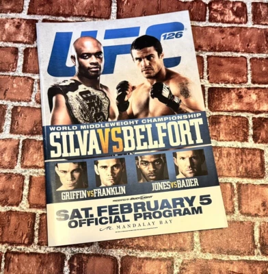 UFC 126 PROGRAM: Silva vs. Belfort, JON JONES BEFORE HE WAS CHAMP! 2011 RARE! - Image 1 of 4
