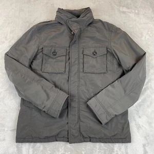 Banana Republic Jacket Men Small Brown Water Resistant 4 Pockets Hooded Travel - Picture 1 of 17