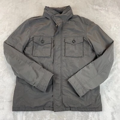 Banana Republic Jacket Men Small Brown Water Resistant 4 Pockets Hooded Travel - Image 1 of 4