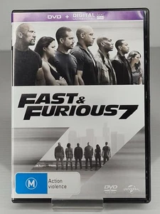 Fast & Furious 7 DVD Dwayne Johnson Jason Statham Kurt Russell Nathalie Emmanuel - Picture 1 of 2
