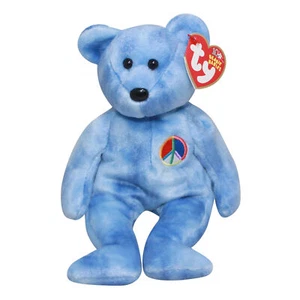 Ty Beanie Baby Peace 2003 - MWMT (Oso Azul Paz letrero versión 2002) - Imagen 1 de 1
