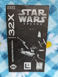 Star Wars Arcade 32X 32 X Sega Genesis Authentic Game Original Manual Booklet - Picture 1 of 2