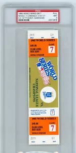 1985 Serie Mundial Kansas City Royals St. Louis Cardinals GM 7 BOLETO COMPLETO PSA 9 - Imagen 1 de 1