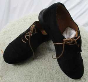 Women’s Black Suede Lace Oxford Shoes Sizes 5.5-10 Samuel Hubbard. FREE SHIPPING - Picture 1 of 11